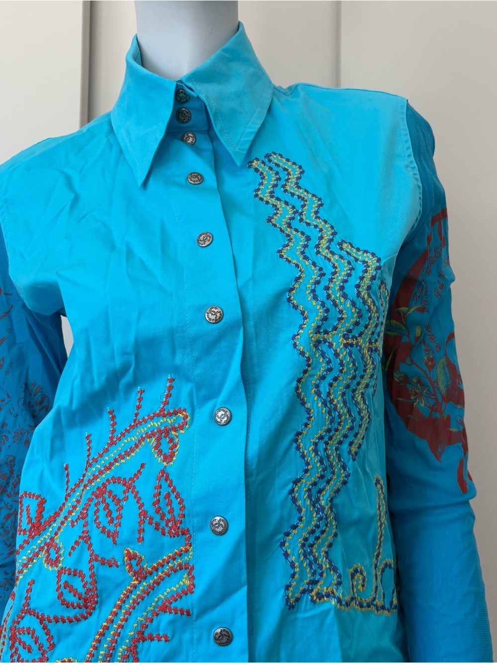 Save The Queen Embroidered Top